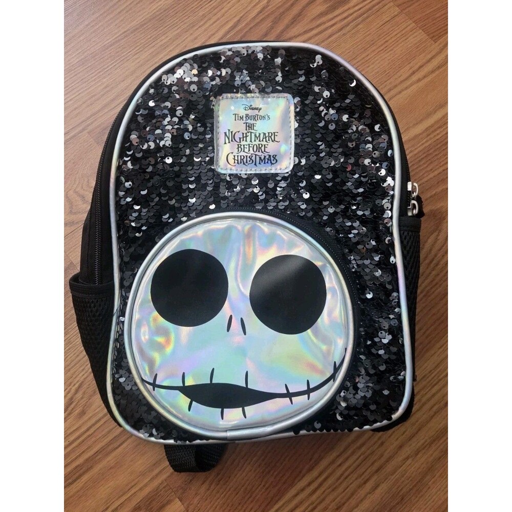 Disney Nightmare Before Christmas Jack Skellington Sequin Mini Backpack